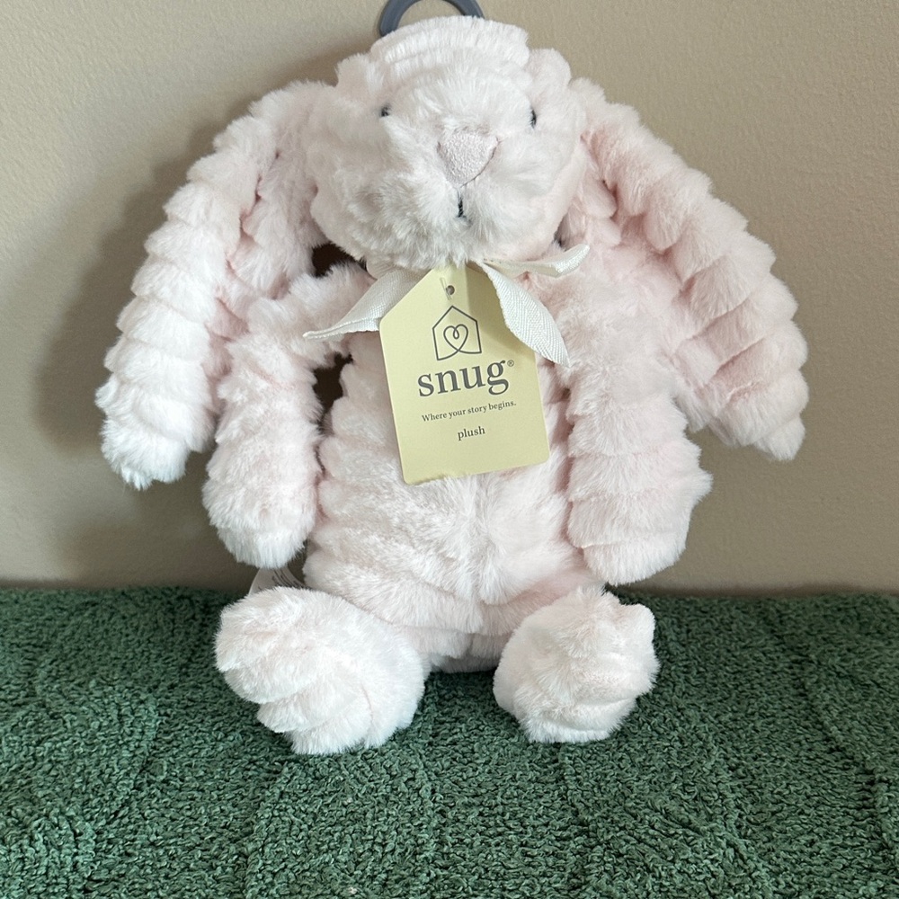 Snug Plush Bunny Soft Pink Faux Fur So Soft! NEW!
